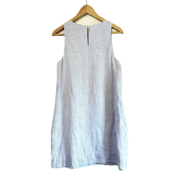 Tommy Bahama 100% Linen Blue Striped Sleeveless Dress - Picture 2 of 11